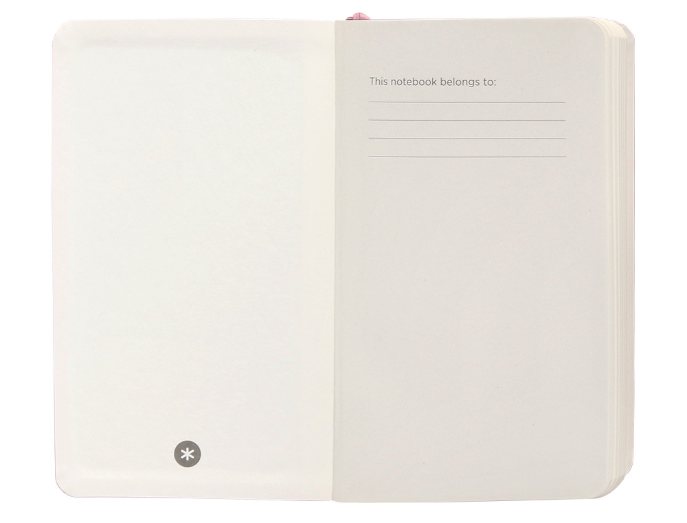 CUADERNO CON GOMILLA ANTARTIK NOTES TAPA BLANDA A6 HOJAS LISAS ROSA PASTEL 100 HOJAS 80 GR FSC